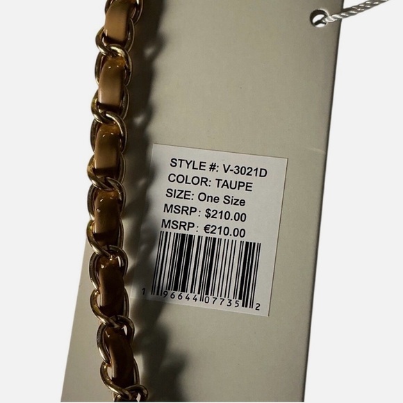 NEW Authentic Valentino Orlandi Taupe Crossbody Purse - Picture 5 of 8